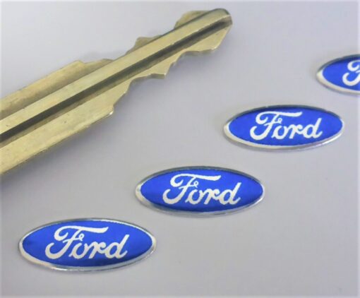 1x FORD Aufkleber 3D Schlüssellogo 18x7mm Emblem Schriftzug selbstklebend – Bild 4