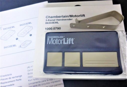 NEU Chamberlain 3 Kanal Handsender Motorlift Fernbedienung 84333EML Liftmaster