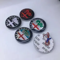 Alternative view of 1x Alfa Romeo LED Plakette 75mm Emblem für Kühlergrill Schriftzug LOGO BLAU beleuchtet Heck Deckel Klappe für viele Modelle