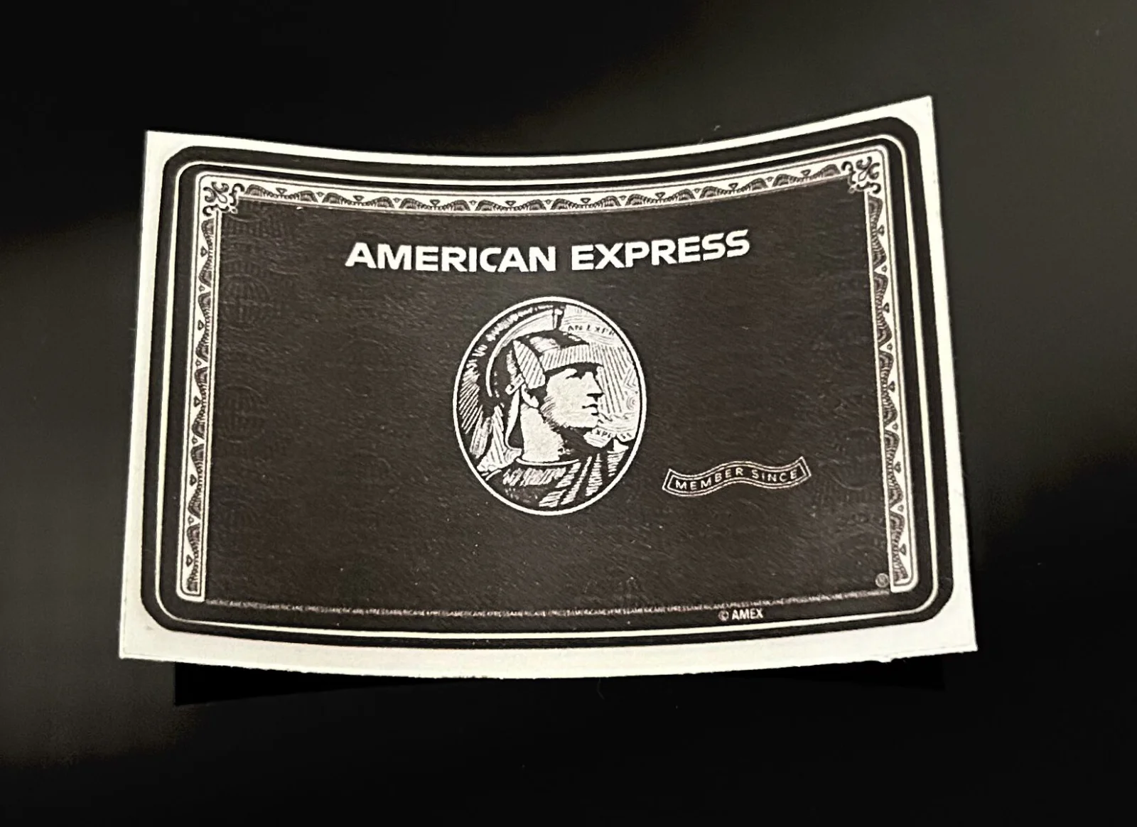 1x American Express BLACK Aufkleber für Kreditkarten Karten Amex in schwarz matt – Bild 2