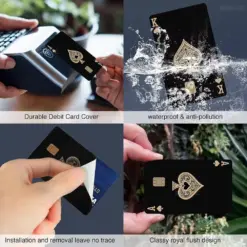 1x American Express BLACK Aufkleber für Kreditkarten Karten Amex in schwarz matt – Bild 3