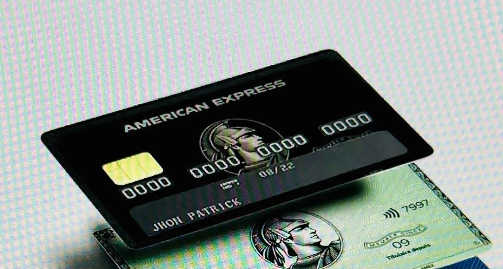 1x American Express BLACK Aufkleber für Kreditkarten Karten Amex in schwarz matt