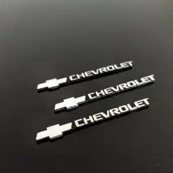 Alternative view of 1x CHEVROLET 3D Aluschild 55x8mm Lenkrad Spiegel Aufkleber SPEAKER Logo Emblem