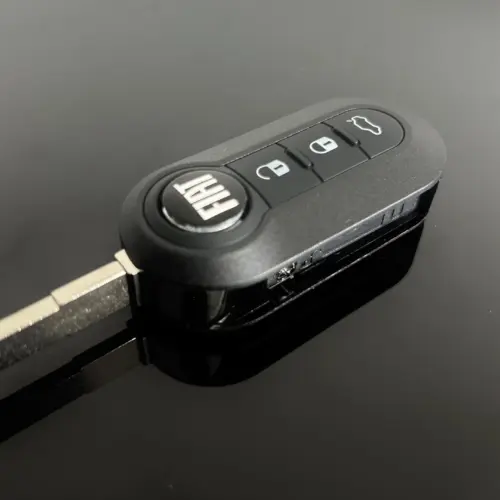 Alternative view of 1x FIAT 500 Funkschlüssel LOGO Batterie Autoschlüssel Fahrzeugschlüssel Schlüssel Fernbedienung