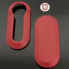 1x FIAT 500 ROT Funkschlüssel LOGO COVER Autoschlüssel Fahrzeugschlüssel Schlüssel Fernbedienung Gehäuse