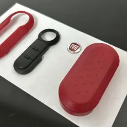 1x FIAT 500 ROT Funkschlüssel LOGO COVER + Touch Autoschlüssel Fahrzeugschlüssel Schlüssel Fernbedienung Gehäuse Tasten – Bild 4
