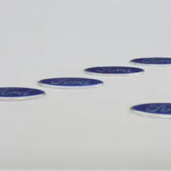 1x FORD Aufkleber 3D Schlüssellogo 18x7mm Emblem Schriftzug Ersatzemblem in Alu – Bild 5