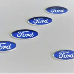 1x FORD Aufkleber 3D Schlüssellogo 18x7mm Emblem Schriftzug Ersatzemblem in Alu – Bild 6