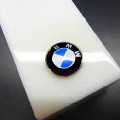 1x für BMW Aufkleber 3D 11mm Schlüssellogo Emblem Schriftzug selbstklebend 1er 3er 5er 6 7 und X viele weitere Modelle