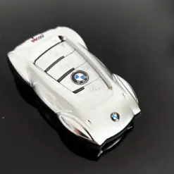 1x für BMW Funkschlüssel Schutz Hülle in ALU Case Cover Sportwagen silber matt STABIL – Bild 10