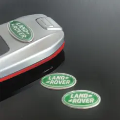 1x für LAND ROVER Schlüssel 24mm Aufkleber ALU Schlüssellogo Emblem Schriftzug LOGO für Range Rover – Bild 2