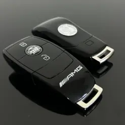 1x für MERCEDES Funkschlüssel AMG 2 Tasten schwarz Gehäuse Autoschlüssel Fahrzeugschlüssel Schlüssel Fernbedienung – Bild 11