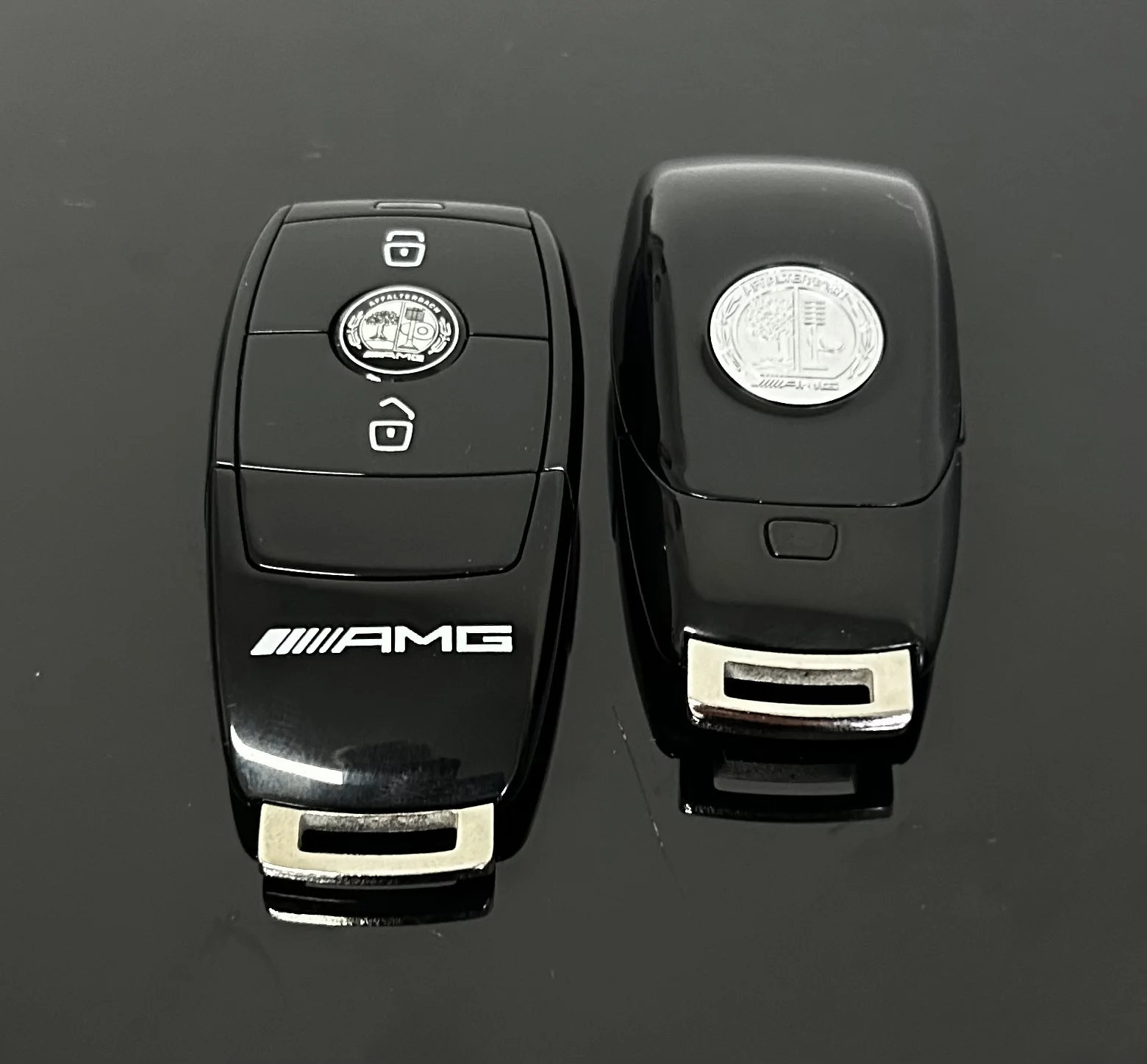 1x für MERCEDES Funkschlüssel AMG 2 Tasten schwarz Gehäuse Autoschlüssel Fahrzeugschlüssel Schlüssel Fernbedienung – Bild 12
