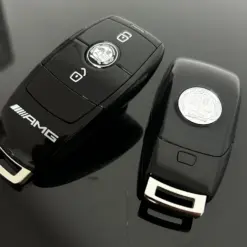 1x für MERCEDES Funkschlüssel AMG 2 Tasten schwarz Gehäuse Autoschlüssel Fahrzeugschlüssel Schlüssel Fernbedienung – Bild 8