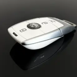 1x für MERCEDES Funkschlüssel AMG in METALL silber/weiß Gehäuse Autoschlüssel Fahrzeugschlüssel Schlüssel Fernbedienung – Bild 5