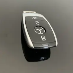 1x für MERCEDES Funkschlüssel METALL schwarz glänzend Gehäuse Autoschlüssel Fahrzeugschlüssel Schlüssel Fernbedienung mit Emblem – Bild 4