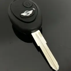 1x für MINI Schlüsselgehäuse + ALU Logo Emblem Schlüssel Rohling BMW MG Mini Cooper S R50 R53