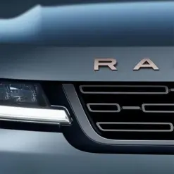 1x für RANGE ROVER Emblem Schild Aufkleber Motorhaube Deckel Schrift GRAU matt – Bild 2