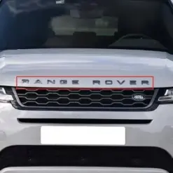 1x für RANGE ROVER Emblem Schild Aufkleber Motorhaube Deckel Schrift GRAU matt