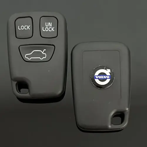 1x für VOLVO 3 Tasten Schlüsselgehäuse + Emblem Fernbedienung Gehäuse Autoschlüssel S40 S60 S70 S80 S90 V40 V70 V90 XC70 XC90