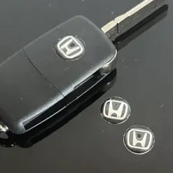 1x HONDA Schlüssel 14mm Aufkleber ALU Schlüssellogo Emblem Schriftzug LOGO