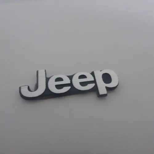 Alternative view of 1x JEEP 3D Aluschild 25mm Lenkrad Spiegel Aufkleber SPEAKER Logo Emblem