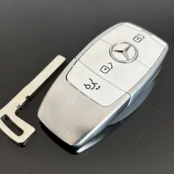 1x MERCEDES Funkschlüssel METALL mit Stern weiß Gehäuse Autoschlüssel Fahrzeugschlüssel Schlüssel Fernbedienung – Bild 4