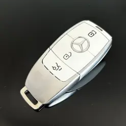 1x MERCEDES Funkschlüssel METALL mit Stern weiß Gehäuse Autoschlüssel Fahrzeugschlüssel Schlüssel Fernbedienung – Bild 5