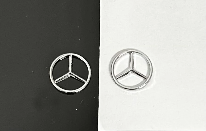 1x MERCEDES Schlüssel 14mm Schlüssellogo Emblem Schriftzug LOGO original Stern – Bild 4
