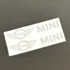 1x MINI Aluschild 48x10mm Lenkrad Spiegel Aufkleber Logo Emblem Copper R56 57 58 Cabrio R60 R61 Clubman Countryman
