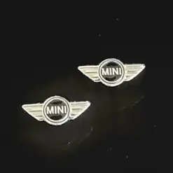 1x MINI Aufkleber 3D Schlüssellogo 18x8mm Emblem Schriftzug Logo ALU – Bild 2