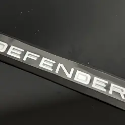 1x neu DEFENDER Emblem 205mm silber matt Schriftzug Logo OVP Range Rover Land Rover – Bild 4
