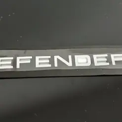 1x neu DEFENDER Emblem 205mm silber matt Schriftzug Logo OVP Range Rover Land Rover – Bild 5