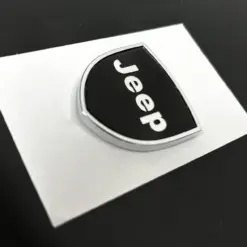 1x neu für JEEP Collection Schild Emblem Logo 4cm glänzend schwarz Aufkleber selbstklebend Schriftzug – Bild 3
