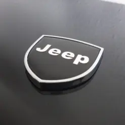 1x neu für JEEP Collection Schild Emblem Logo 4cm glänzend schwarz Aufkleber selbstklebend Schriftzug – Bild 4