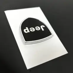 1x neu für JEEP Collection Schild Emblem Logo 4cm glänzend schwarz Aufkleber selbstklebend Schriftzug – Bild 6