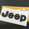 1x neu für Jeep Emblem 140mm Metall SCHWARZ glänzend Schriftzug Logo OVP Patch selbstklebend