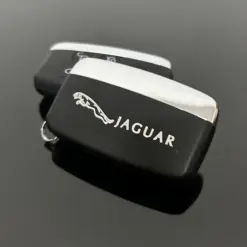 1x NEU JAGUAR Schlüsselgehäuse EDITION 4 Tasten Metall Kunststoff schwarz mit Logo Emblem Auto Schlüssel Fernbedienung – Bild 3