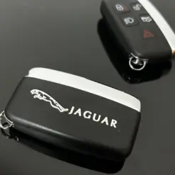 1x NEU JAGUAR Schlüsselgehäuse EDITION 4 Tasten Metall Kunststoff schwarz mit Logo Emblem Auto Schlüssel Fernbedienung – Bild 6