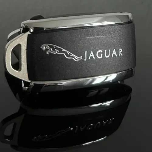 Alternative view of 1x NEU JAGUAR Schlüsselgehäuse LIMITED 4 Tasten Metall Kunststoff schwarz mit Logo Emblem