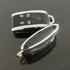 1x NEU JAGUAR Schlüsselgehäuse LIMITED 4 Tasten Metall Kunststoff schwarz mit Logo Emblem – Bild 3