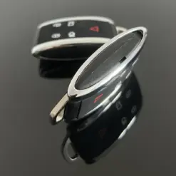 1x NEU JAGUAR Schlüsselgehäuse LIMITED 4 Tasten Metall Kunststoff schwarz mit Logo Emblem – Bild 4