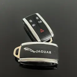 1x NEU JAGUAR Schlüsselgehäuse LIMITED 4 Tasten Metall Kunststoff schwarz mit Logo Emblem – Bild 7