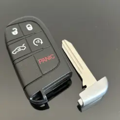 1x NEU Jeep Chrysler Schlüsselgehäuse LIMITED 5 Tasten schwarz mit Logo Emblem – Bild 3