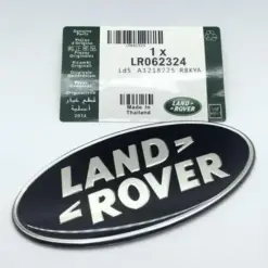 1x neu LAND ROVER Emblem + Trägerplatte 9 x 4,9cm schwarz/silber Emblem Schriftzug Logo Heck Grill LR053190 DAH100680 LR088950 – Bild 7