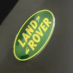 1x neu LAND ROVER Grill Emblem 8,6 x 4,3cm grün/gold Emblem Schriftzug Logo LR053190G – Bild 6