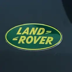 1x neu LAND ROVER Grill Emblem 8,6 x 4,3cm grün/gold Emblem Schriftzug Logo LR053190G – Bild 7
