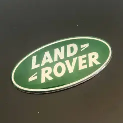 1x neu LAND ROVER Grill Emblem 8,6 x 4,3cm grün/silber Emblem Schriftzug Logo LR053190 – Bild 8
