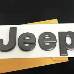 1x neu original Jeep Emblem 160mm GRAU matt Schriftzug Logo OVP Patch selbstklebend