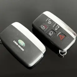 1x NEU Range Land Rover EDITION Schlüsselgehäuse 4 Tasten Metall Kunststoff schwarz mit Logo Emblem
